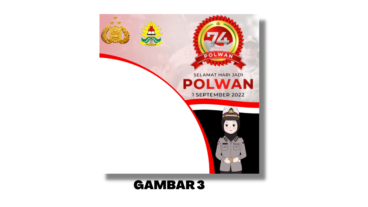 Twibbon Hari Jadi Polwan Ke 74 Tahun 2022