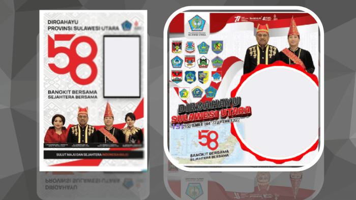 Link Twibbon HUT Provinsi Sulawesi Utara Tahun 2022